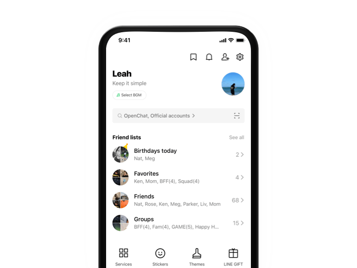 LINE 主页标签与服务入口