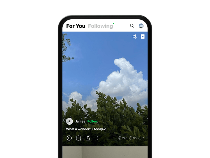 LINE 朋友圈动态