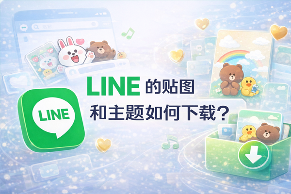 LINE 的贴图和主题如何下载