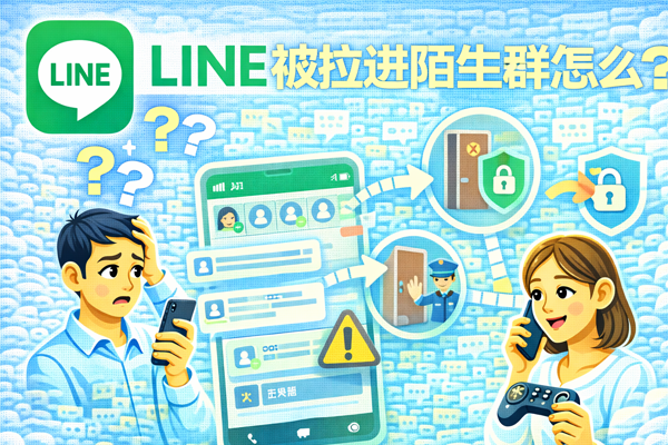 LINE 被拉进陌生群怎么办？