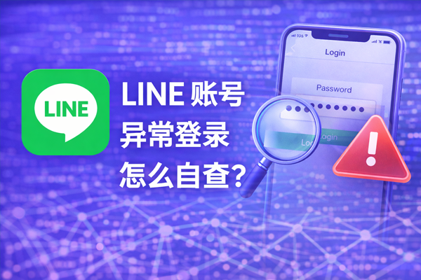 LINE 账号异常登录怎么自查