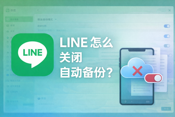 LINE 怎么关闭自动备份？