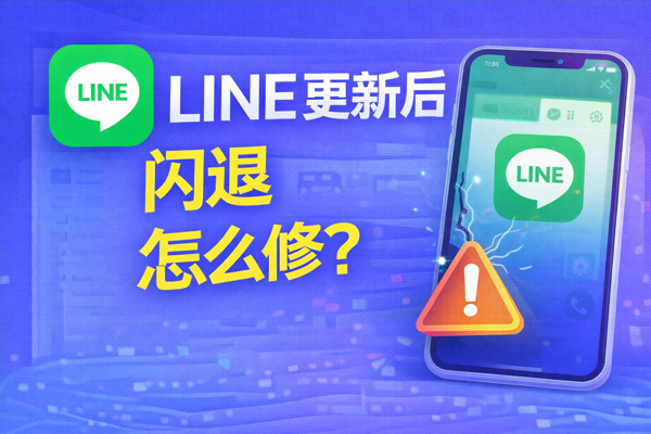 LINE更新后闪退怎么修？